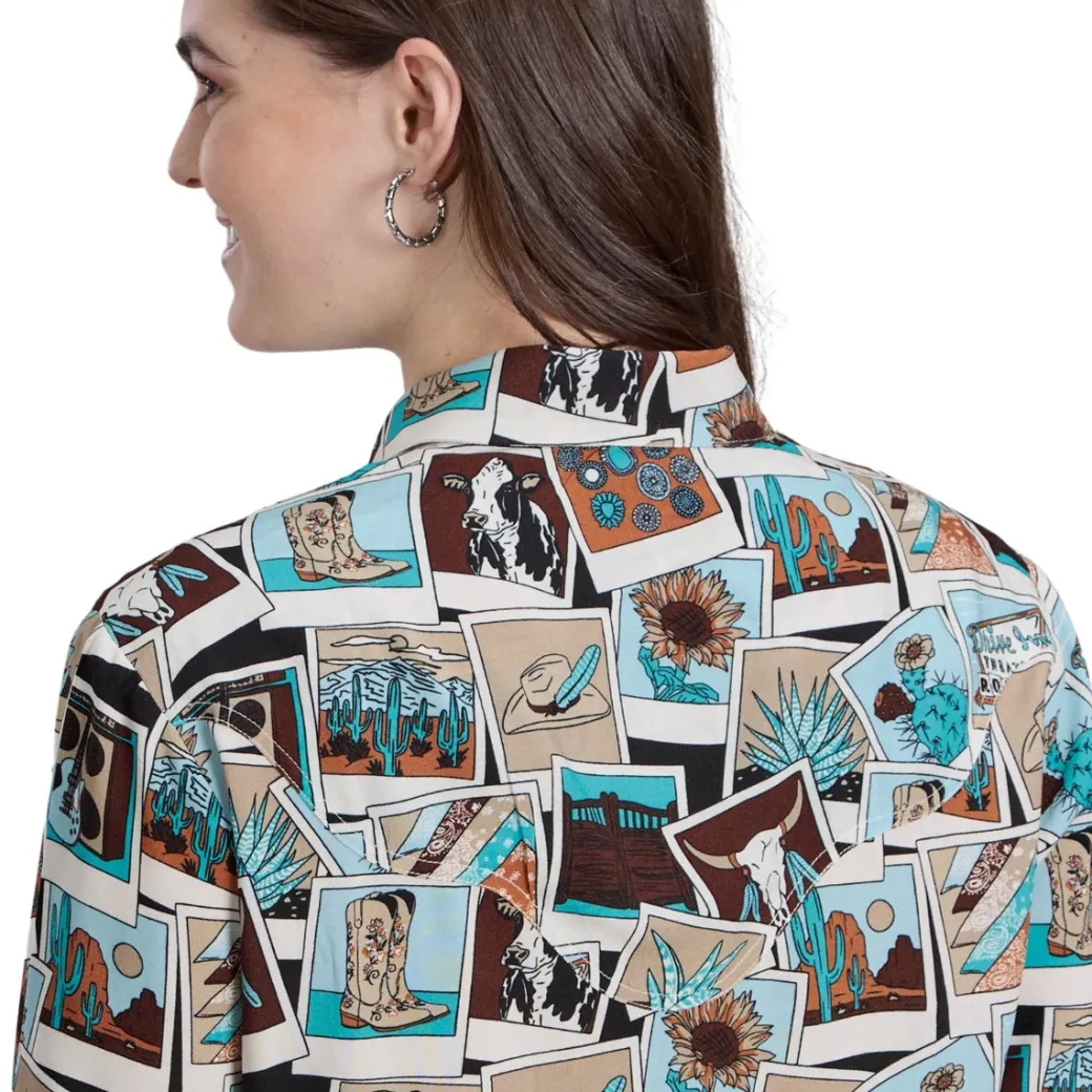 Roper Polaroid Western Blouse