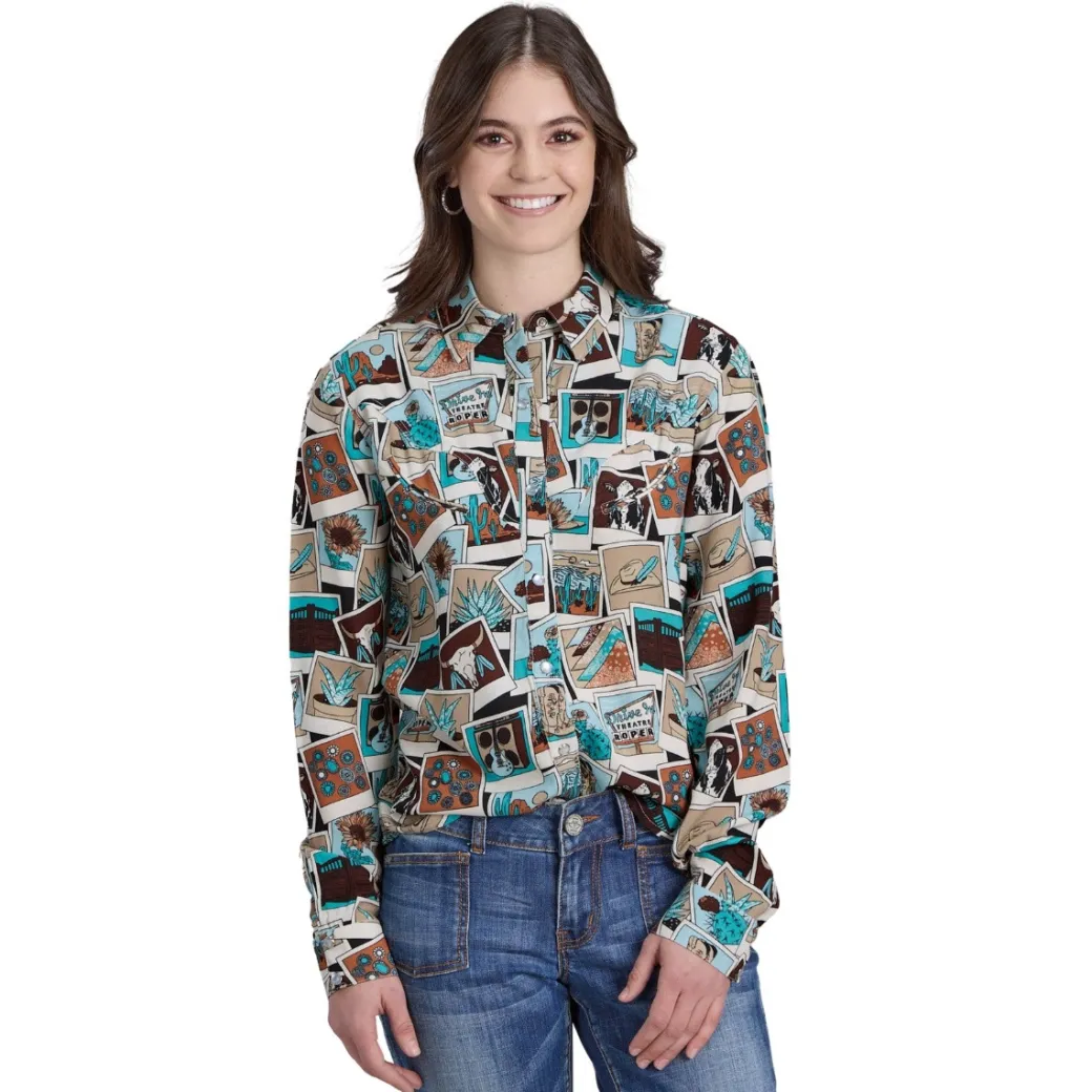 Roper Polaroid Western Blouse