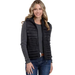 Roper Quilted Down Hooded Vest