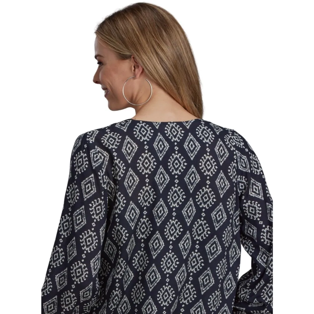 Roper Southwestern Ikat Blouse