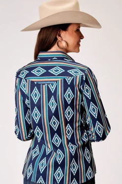 Roper Vertical Aztec Print Shirt