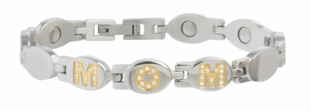 Sabona Mom Gold Gem Magnetic Bracelet
