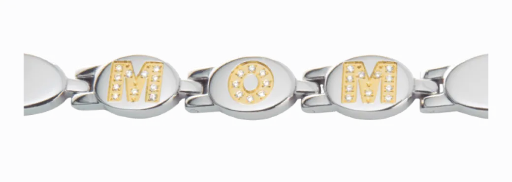 Sabona Mom Gold Gem Magnetic Bracelet