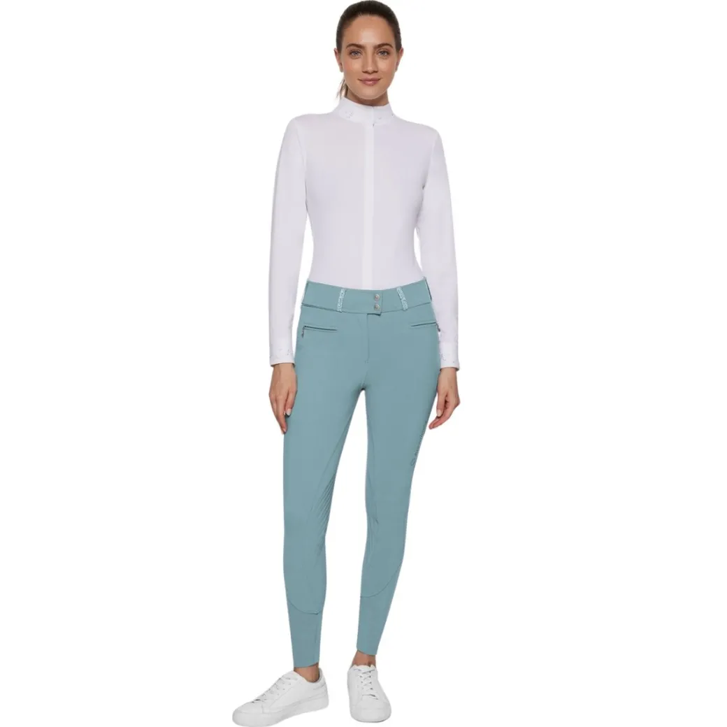 Samshield Claranova Full Seat Breeches | Spring Skies