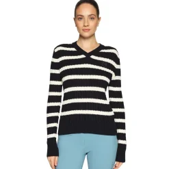 Samshield Lisa Navy/White Cable Knit Sweater