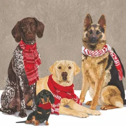Scarf Dogs Paper Napkins