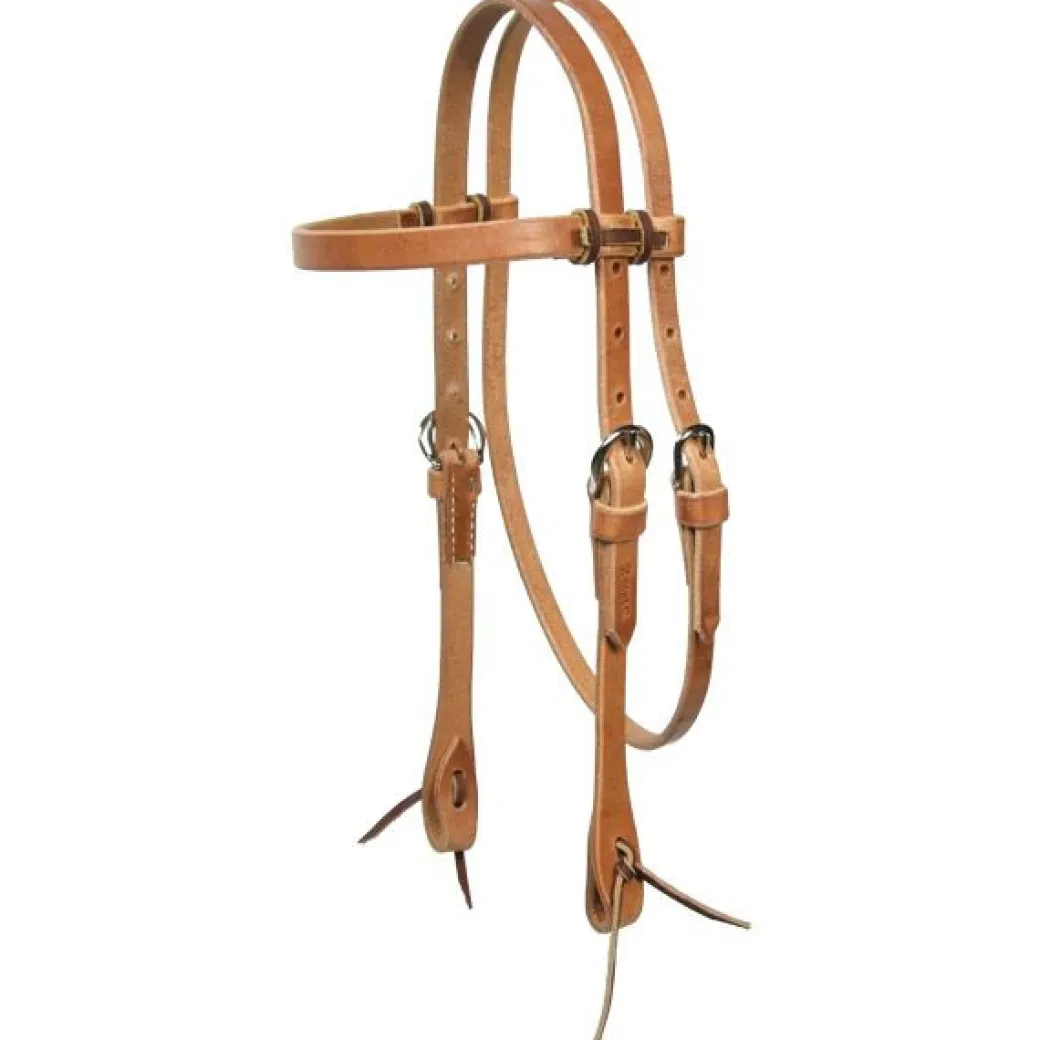 Schutz Brothers Brow Headstall w/ Ties - Pony size