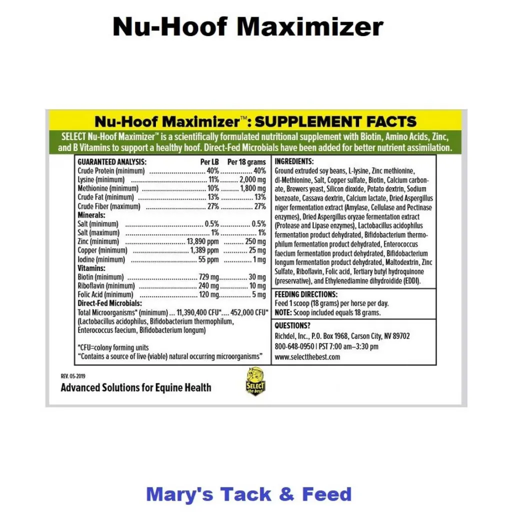 Select The Best Nu-Hoof Maximizer