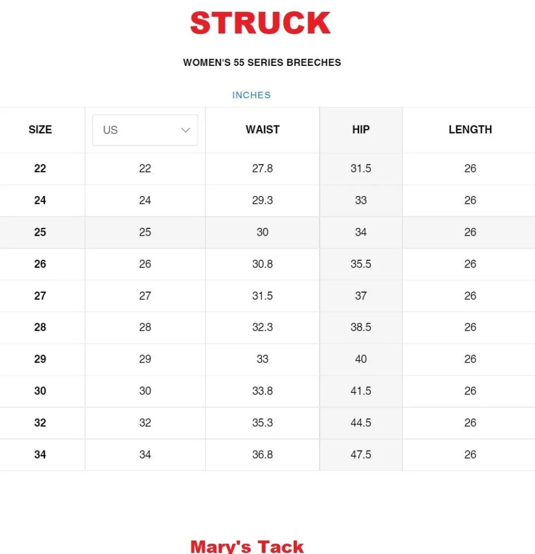 Struck Women 55 Series Breeches