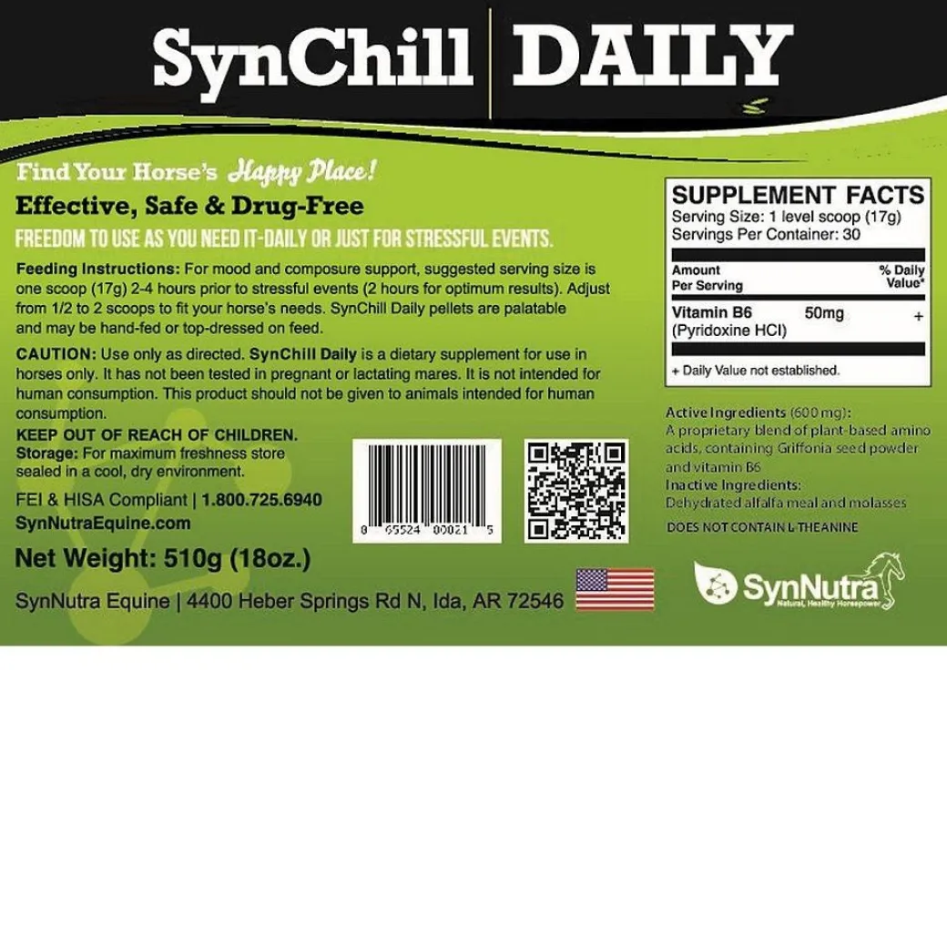 SynChill Daily Horse Calming Pellets