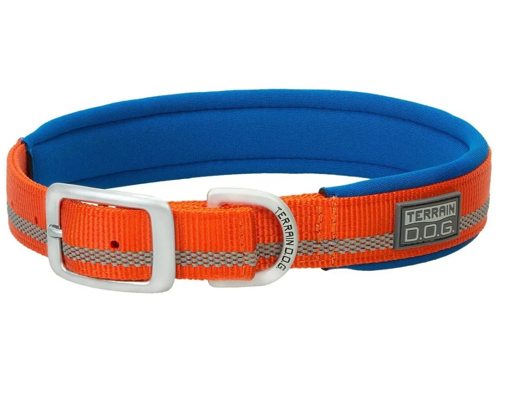 Terrain DOG Reflective Neoprene Lined Collar 1"