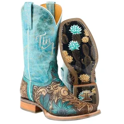 Tin Haul Cactus Flower Sole Boots