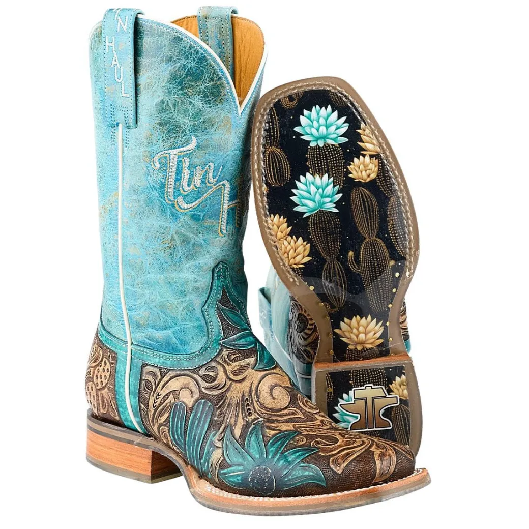 Tin Haul Cactus Flower Sole Boots