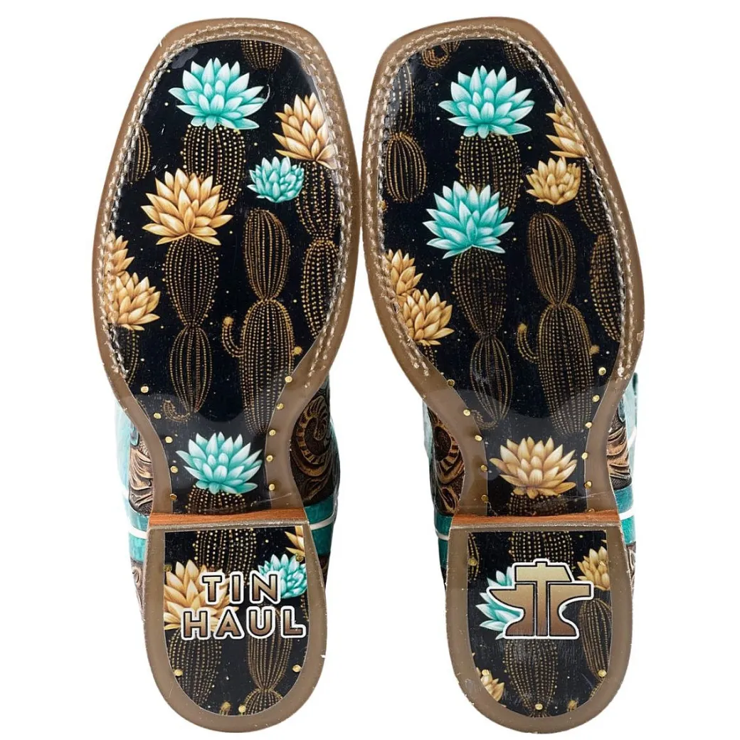 Tin Haul Cactus Flower Sole Boots