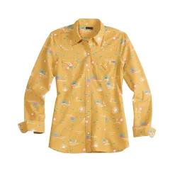 Tin Haul Yellow Desert Print Snap Shirt