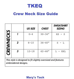 TKEQ Black & White JUMP Crew Sweater