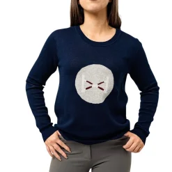 TKEQ Cross Rail Crew Neck Sweater