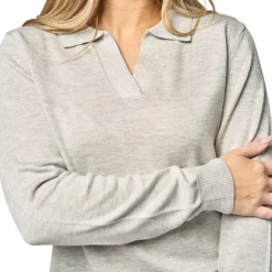 TKEQ Polo Sweater | Cloud