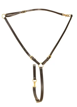 Tory Leather Adjustable Ring Training Martingale