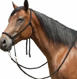 Tory Leather Bitless Poly Bridle with Reins