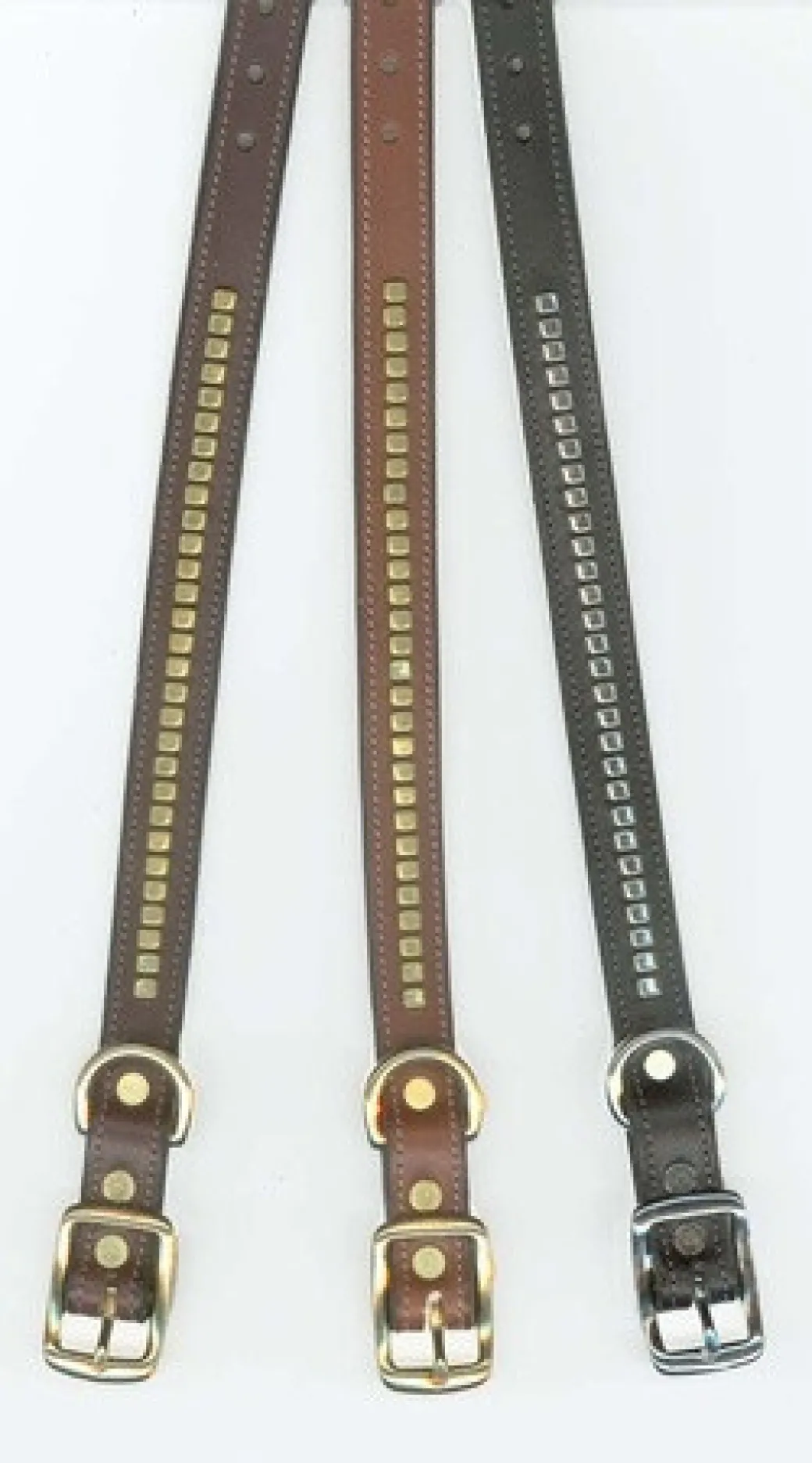 Tory Leather Clincher Dog Collar