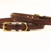 Tory Leather Deluxe Narrow Raised Dog Collar