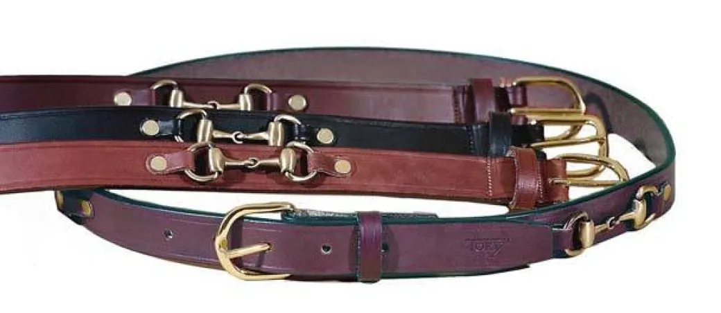Tory Leather English Snaffle Bit Belt