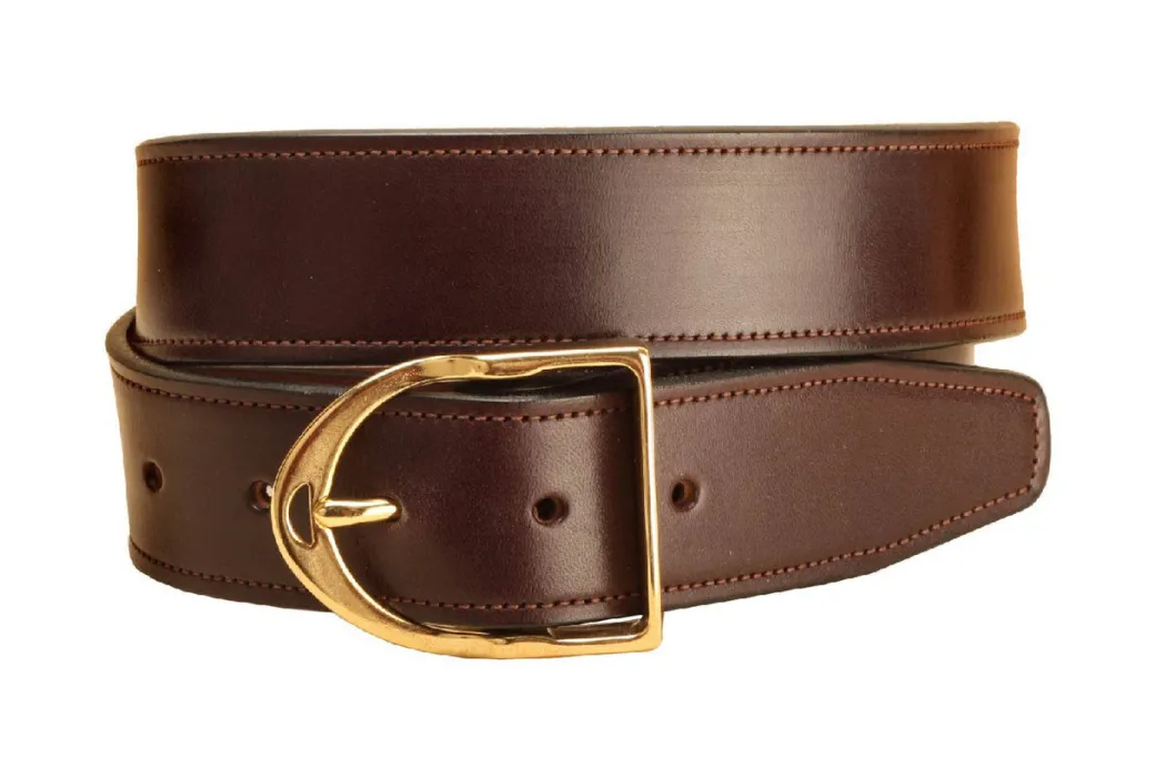 Tory Leather English Stirrup Buckle Belt