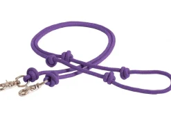 Tory Leather Knotted Poly Rope Barrel Rein