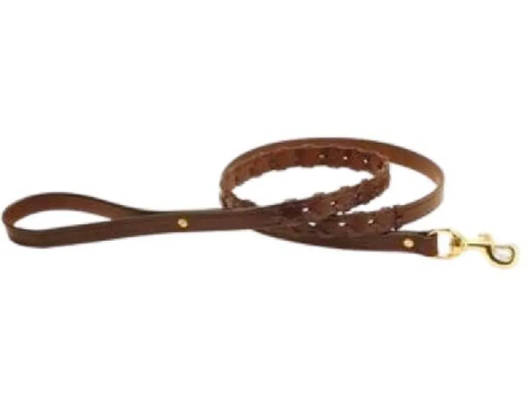 Tory Leather Laced Rein Leather Leash