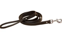 Tory Leather Plain Leash with Rolled Handle - 6 FT