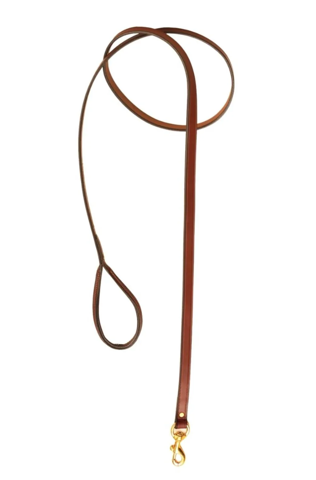 Tory Leather Plain Leash with Rolled Handle - 6 FT