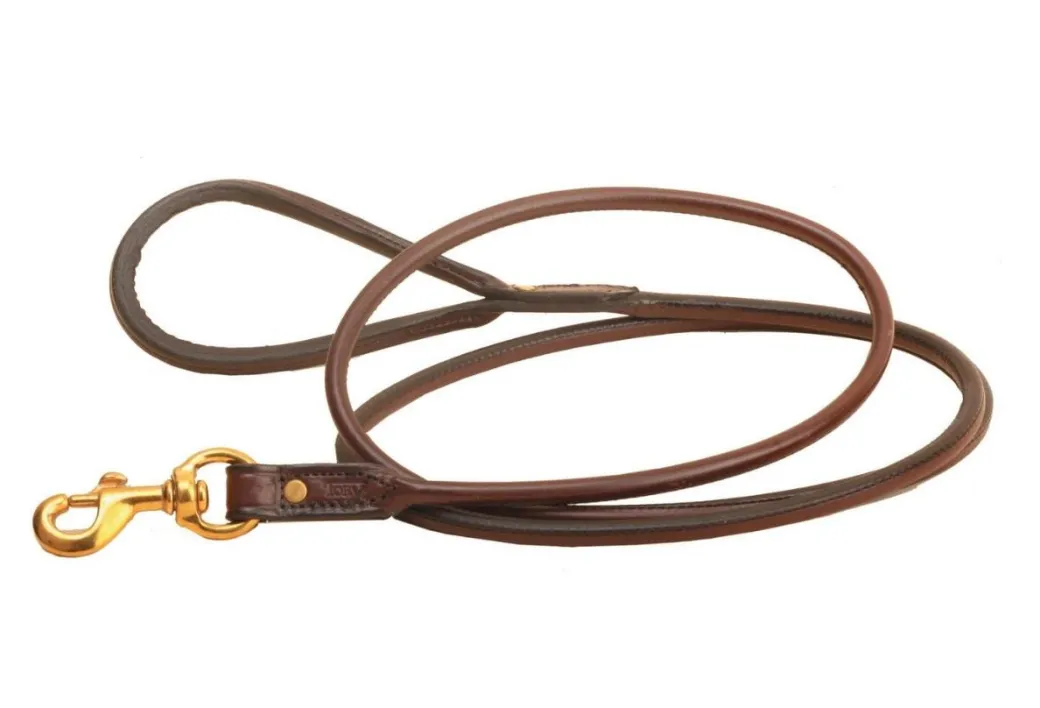Tory Leather Rolled Bridle Leather Leash - 6 FT