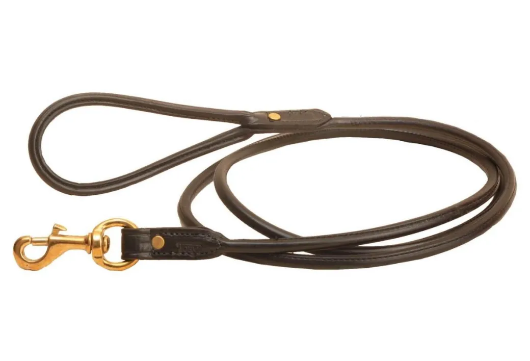 Tory Leather Rolled Bridle Leather Leash - 6 FT