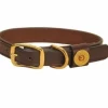 Tory Leather Shot Shell Leather Dog Collar