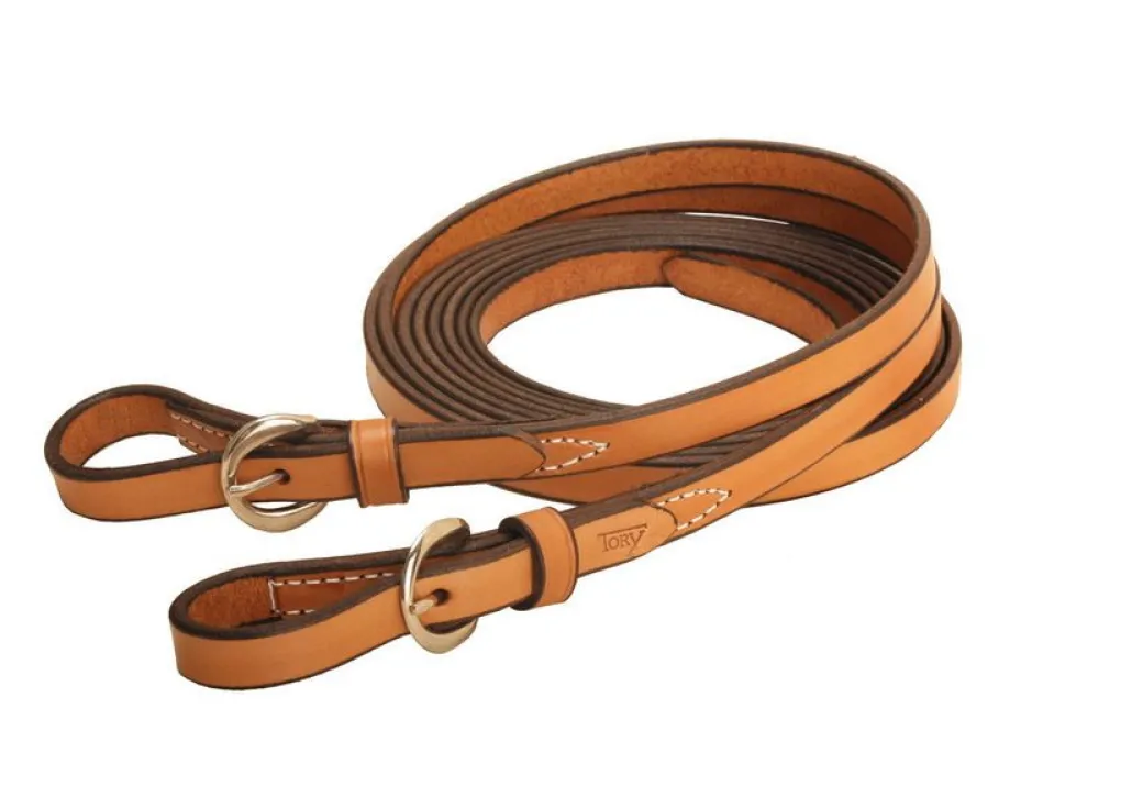 Tory 1-Ply Split Reins with Buckles - 5/8" x 7 ft