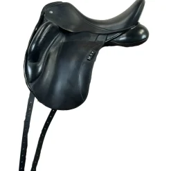 Used Custom Everest Monoflap Dressage Saddle 17.5/M