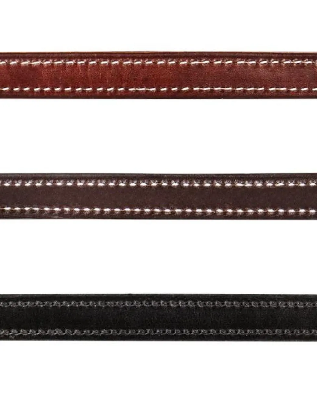 Walsh Fancy Stitch Leather Lead with 30" Chain
