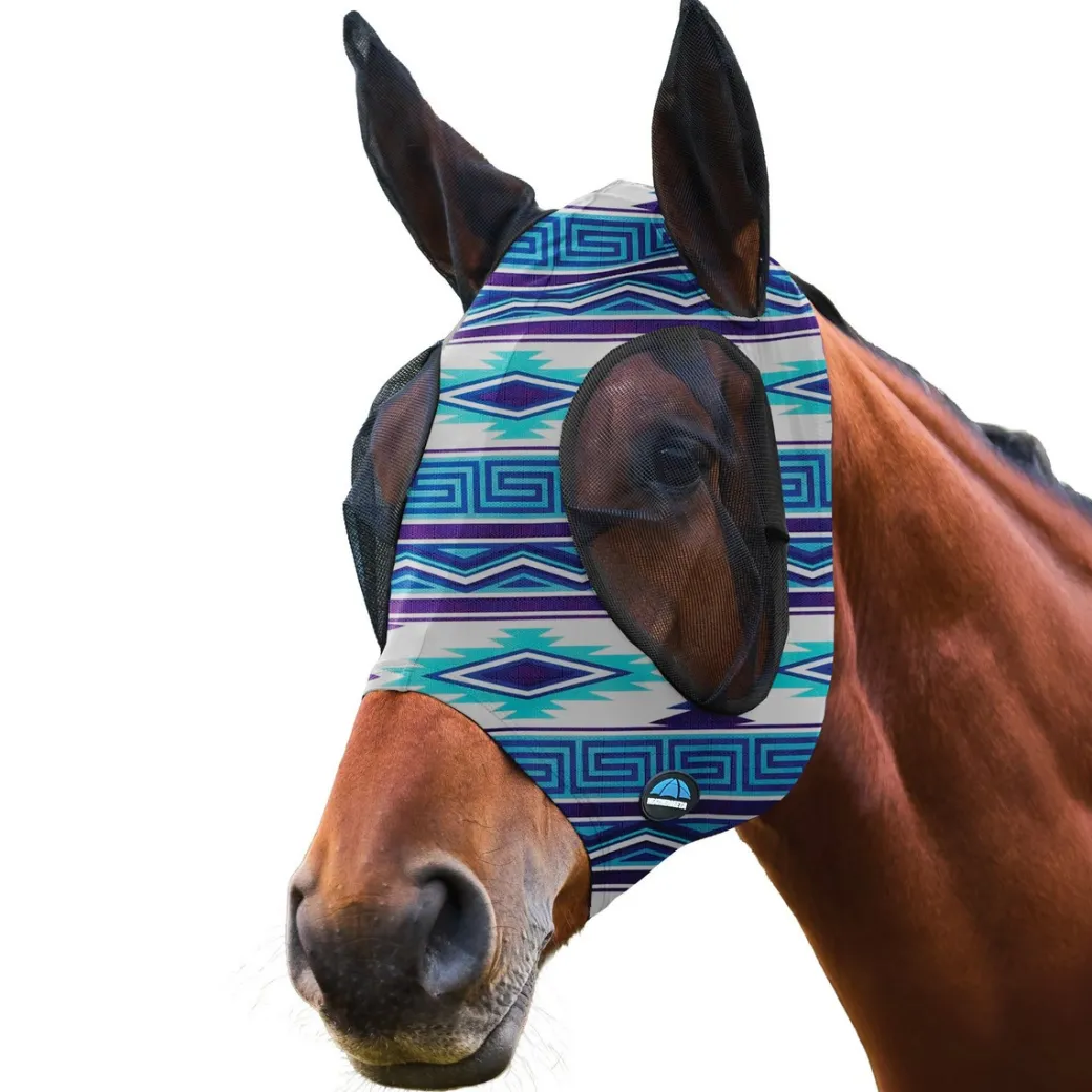 WeatherBeeta ComFiTec Stretch Fly Mask | Purple Navajo