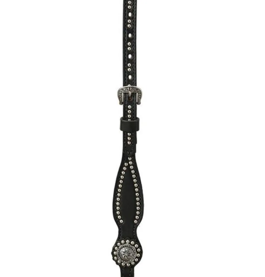 Weaver Back in Black Brow Headstall