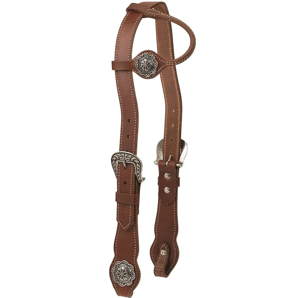 Weaver Contoured JW Floral One Ear Headstall