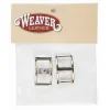Weaver Nickel Plated Conway Buckles Set of 2