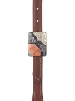 Weaver Square Flower Slim Brow Headstall