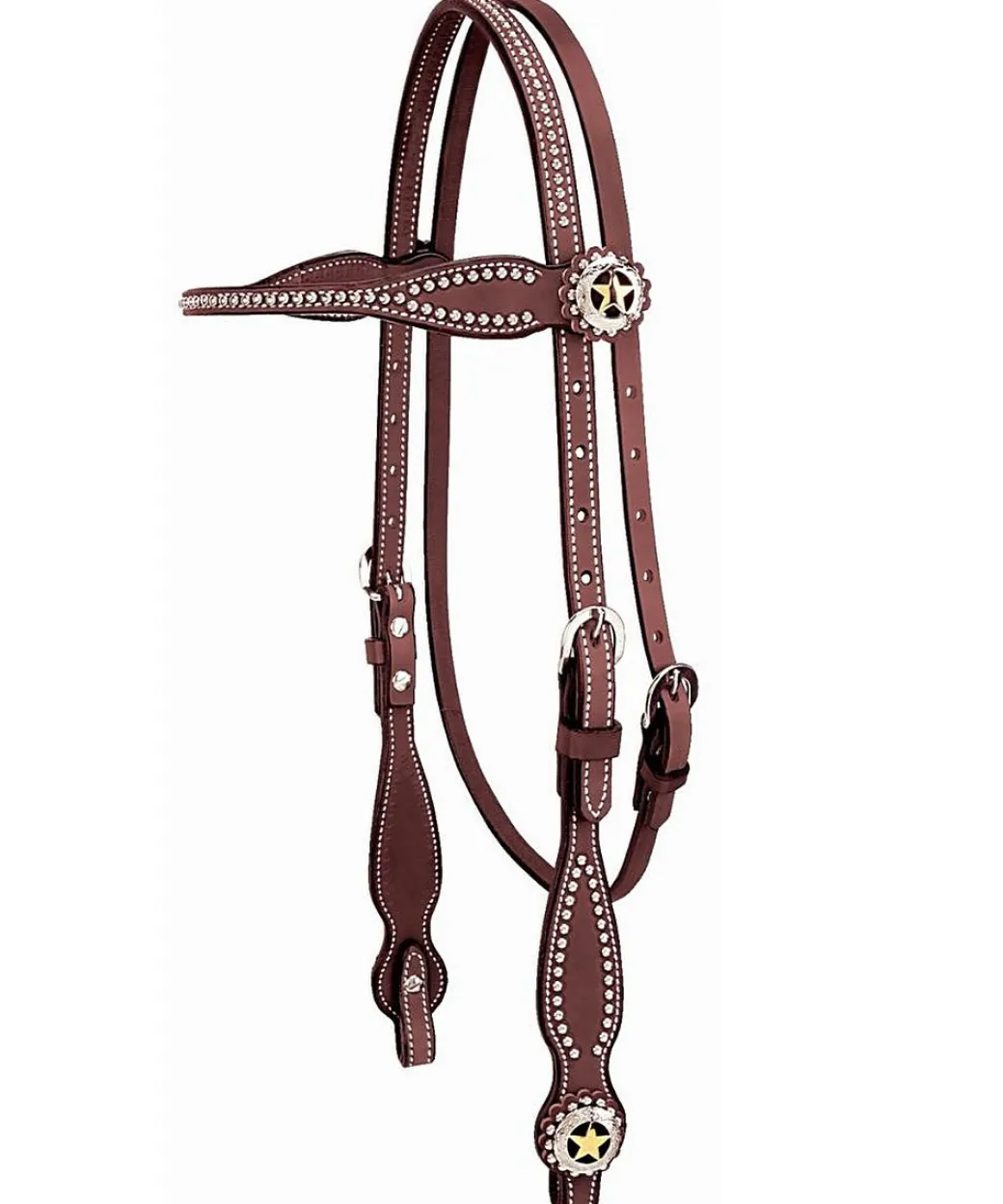 Weaver Texas Gold Star Brow Headstall