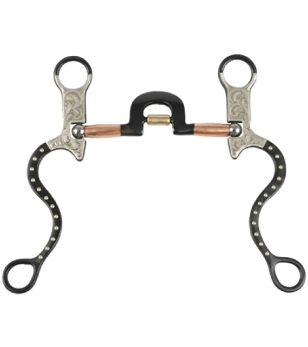 Western Show High Port Roller Snaffle