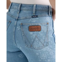 Wrangler Bailey High Rise Paisley Flare Jeans