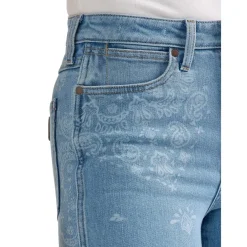 Wrangler Bailey High Rise Paisley Flare Jeans
