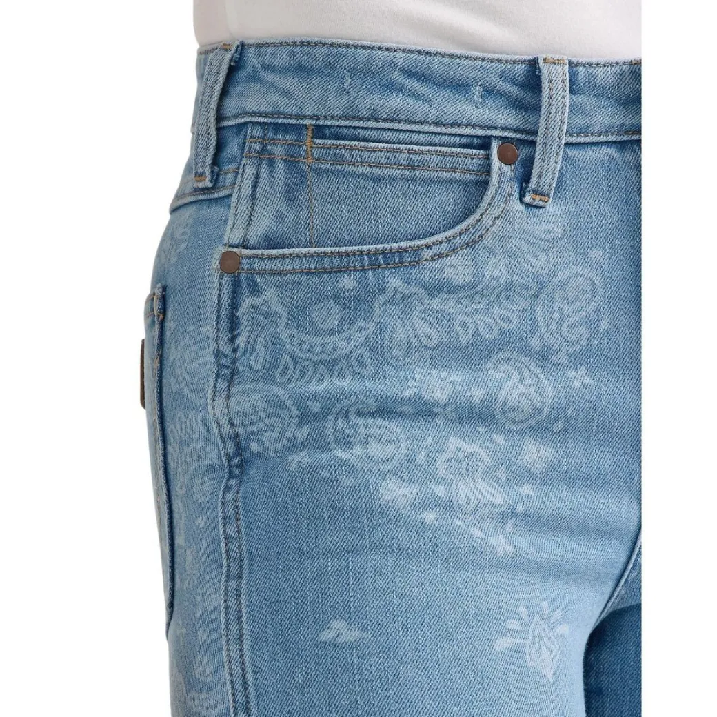 Wrangler Bailey High Rise Paisley Flare Jeans
