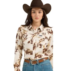Wrangler Bold Bucking Cowboy Snap Shirt
