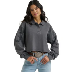 Wrangler Cropped Western Polo